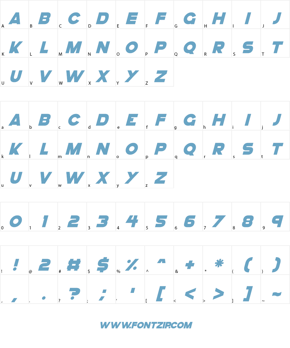 GoGo Hack Font Character